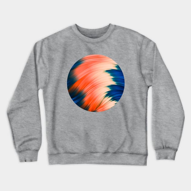 Flow Strands. Wind & Fire. Abstract Strands. Circle Crop Crewneck Sweatshirt by love-fi